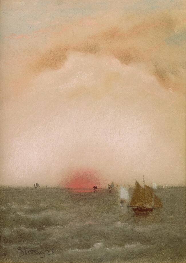 Marine, paysage Alfred Stevens