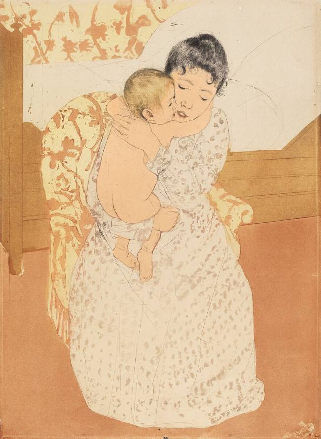 Maternal Caress Mary Cassatt
