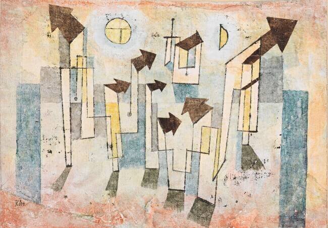Mural from the Temple of Longing Thither Paul Klee