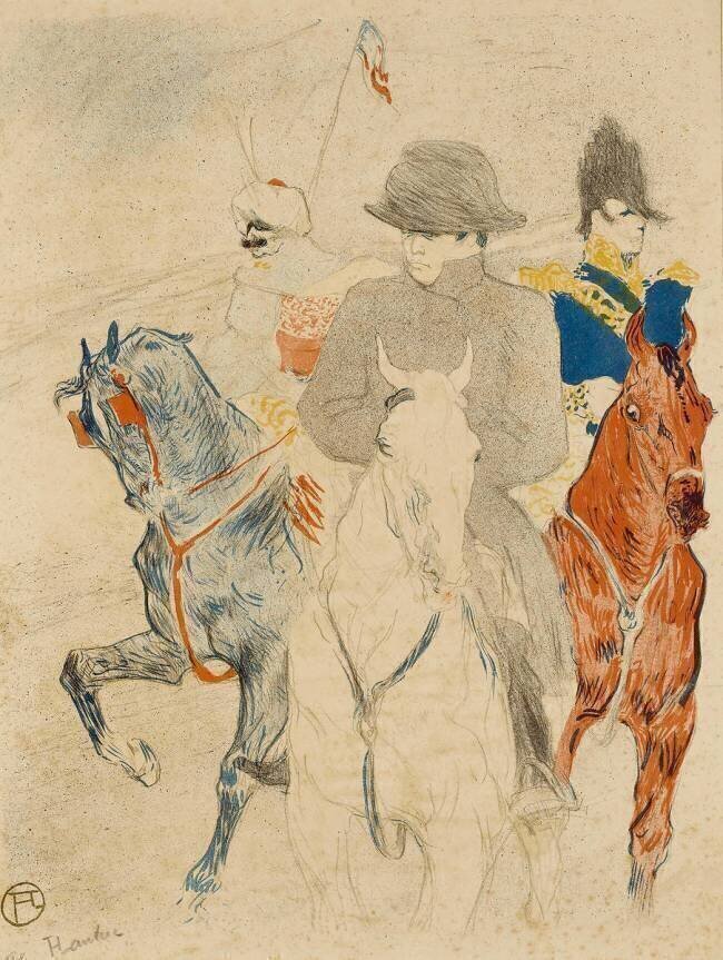 Napoléon Ier à cheval Henri de Toulouse-Lautrec