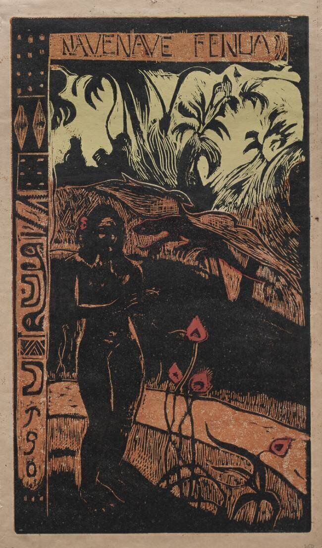 Nave Nave Fenua : album noa noa Paul Gauguin