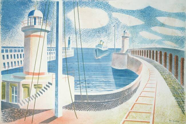 Newhaven Harbour Eric Ravilious