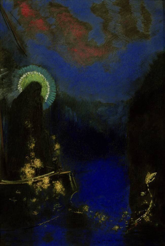 Nimbed Virgin Odilon Redon