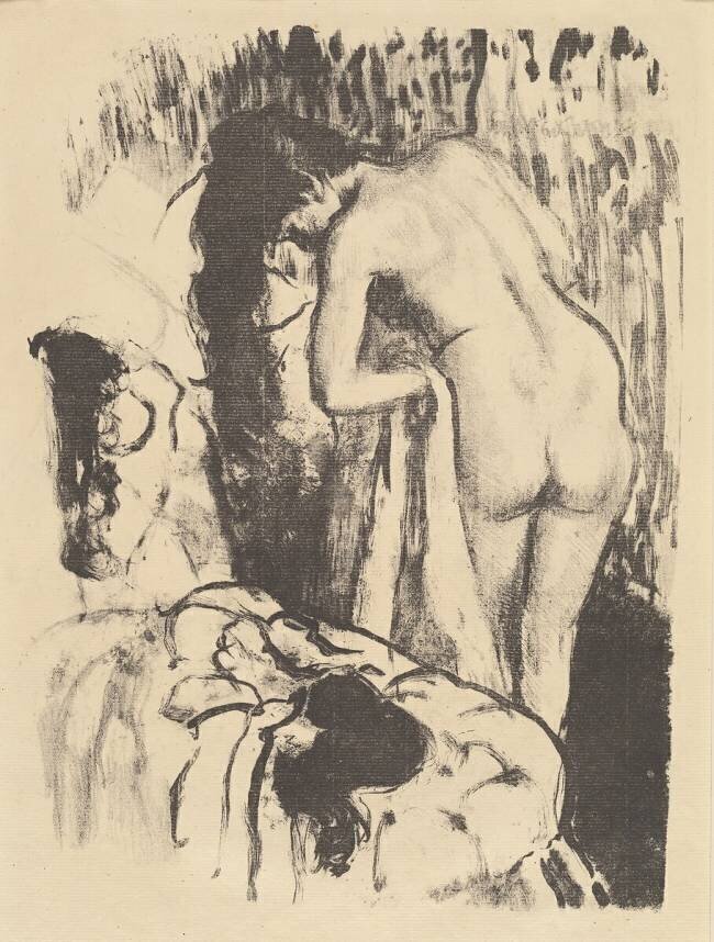 Nude Woman Standing Edgar Degas