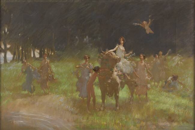Nymphs and fauna Albert Cresswell