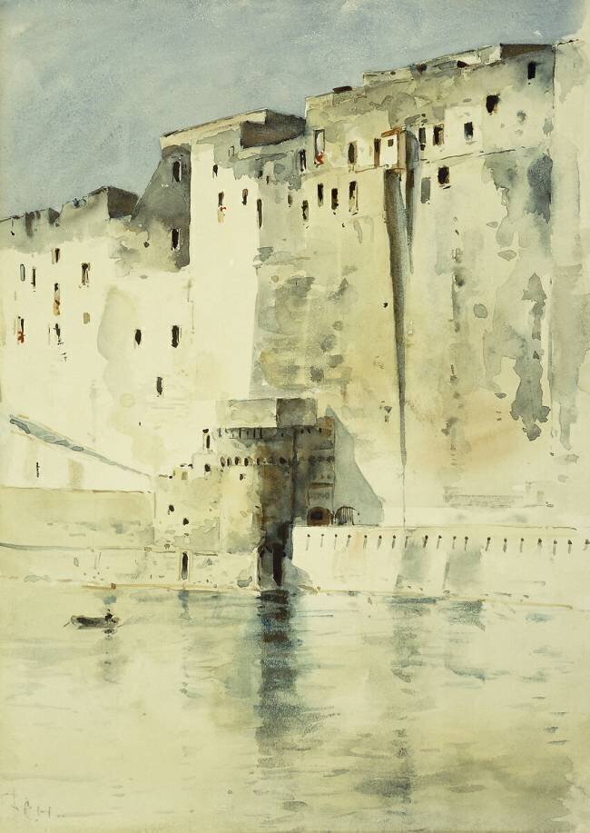 Old Fortress Naples Childe Hassam