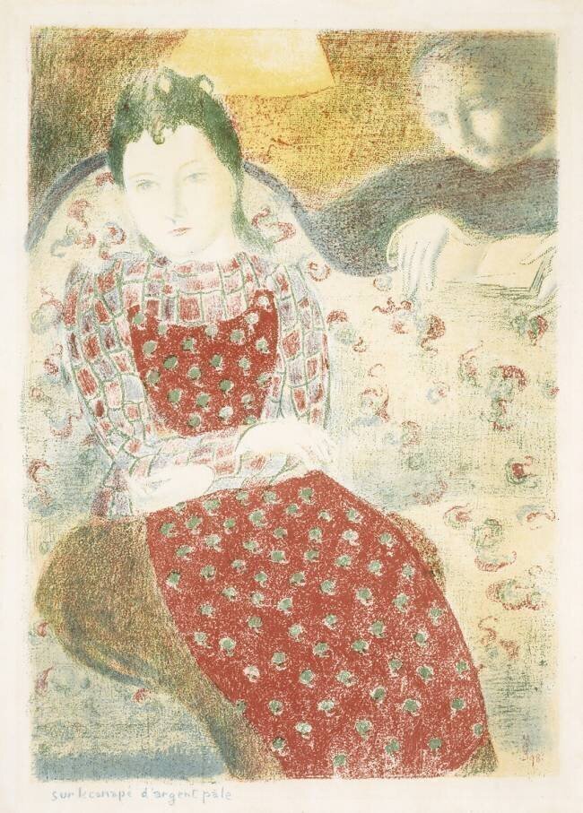On the Pale Silver Canape Maurice Denis
