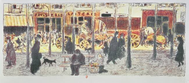 Parisian Boulevard Pierre Bonnard