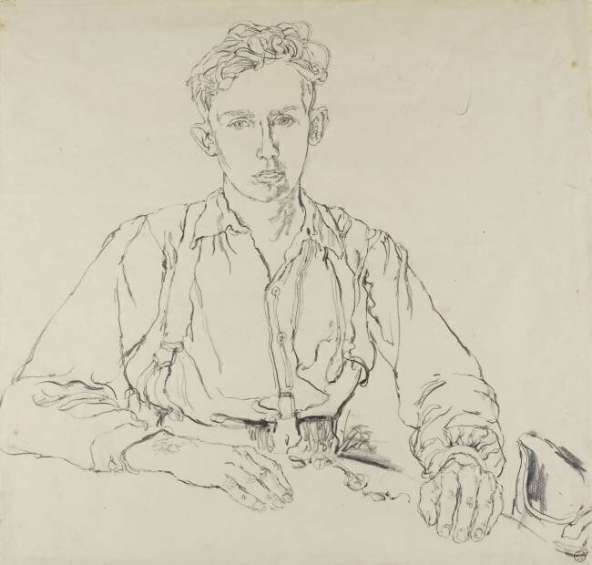 Portrait de jeune homme André Jordan