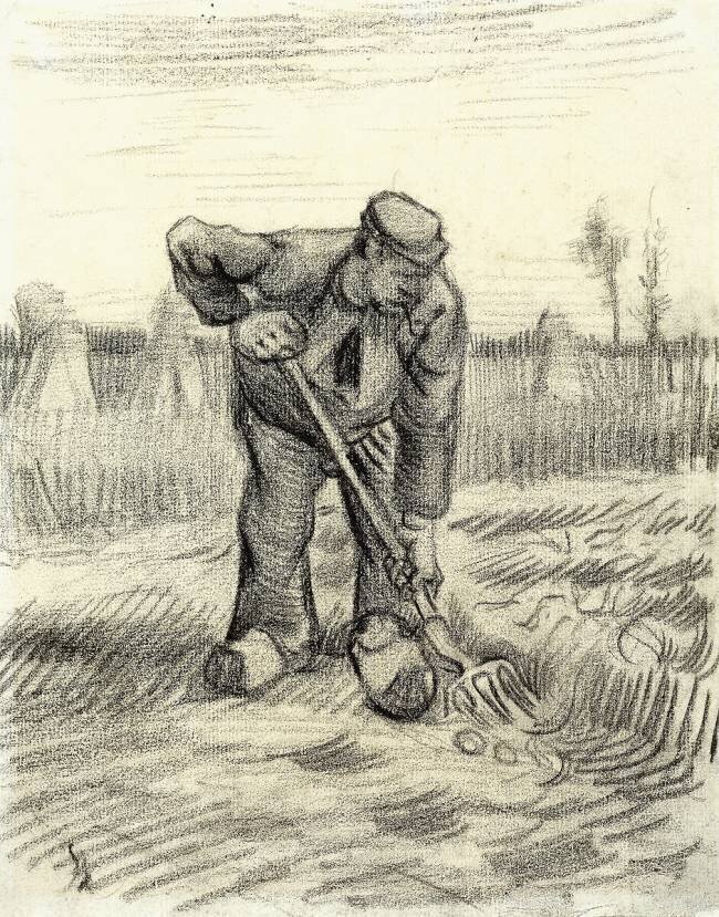 Potato Gatherer Vincent van Gogh