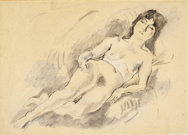 Reclining Nude Jules Pascin