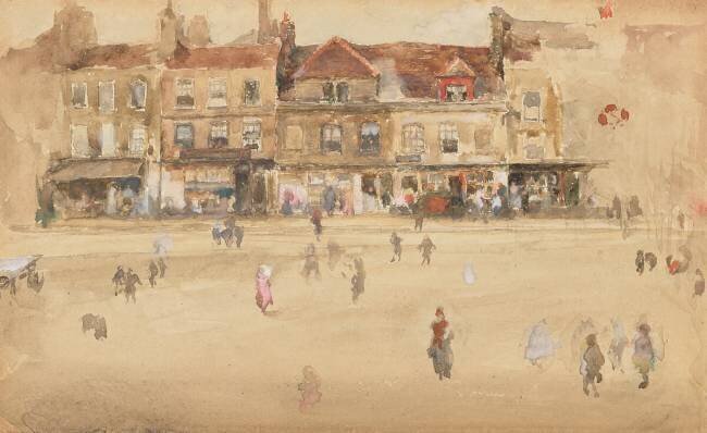 Red and Brown-Hoxton James Abbott McNeill Whistler