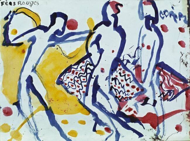 Red Fairies Louis Soutter