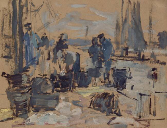 Retour de pêcheurs Eugène Boudin
