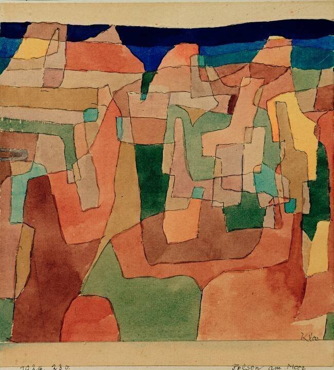 Rocks by the Sea Paul Klee