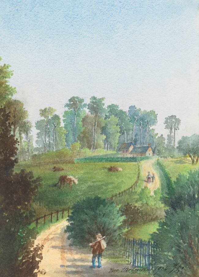 Rue Herbeuse à Bois Guillaume (près de Rouen) Juste Lisch