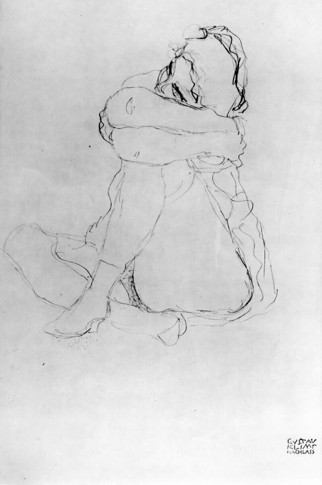Seated Woman Gustav Klimt