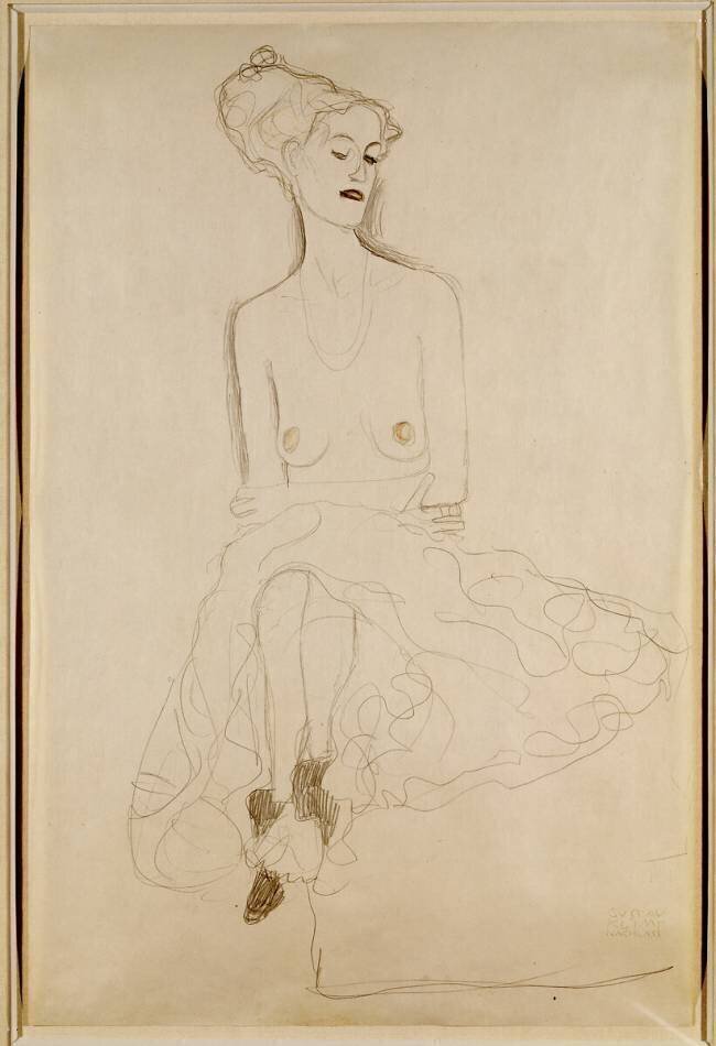 Seated Woman Gustav Klimt