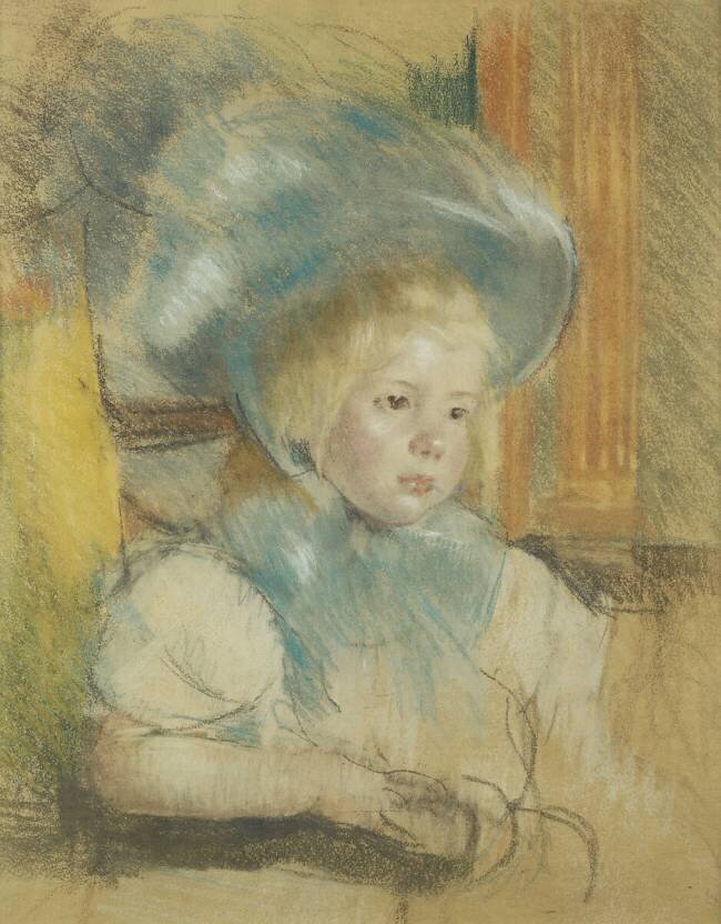 Simone in a Plumed Hat Mary Cassatt