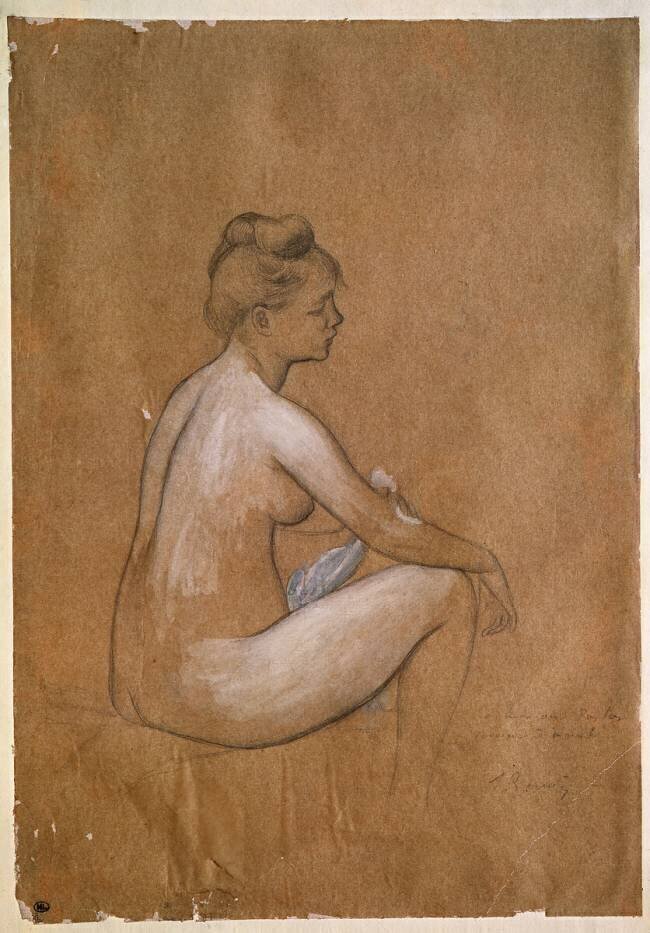 Sitting bather Auguste Renoir