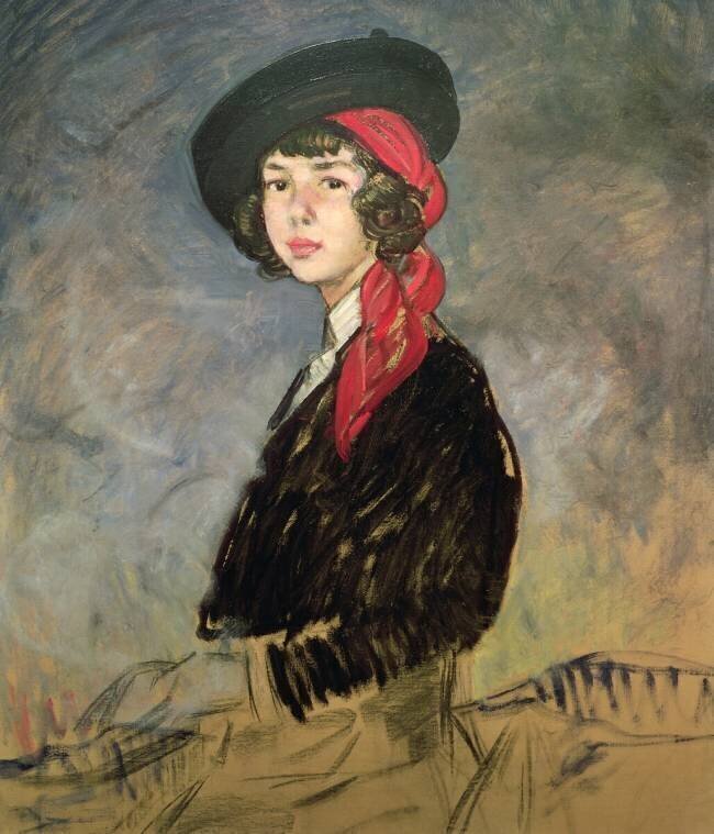 Sketch for a portrait of the Duchess of Alba Ignacio Zuloaga y Zabaleta