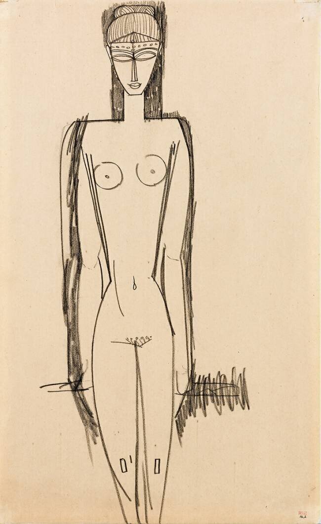 Standing Nude Amedeo Modigliani