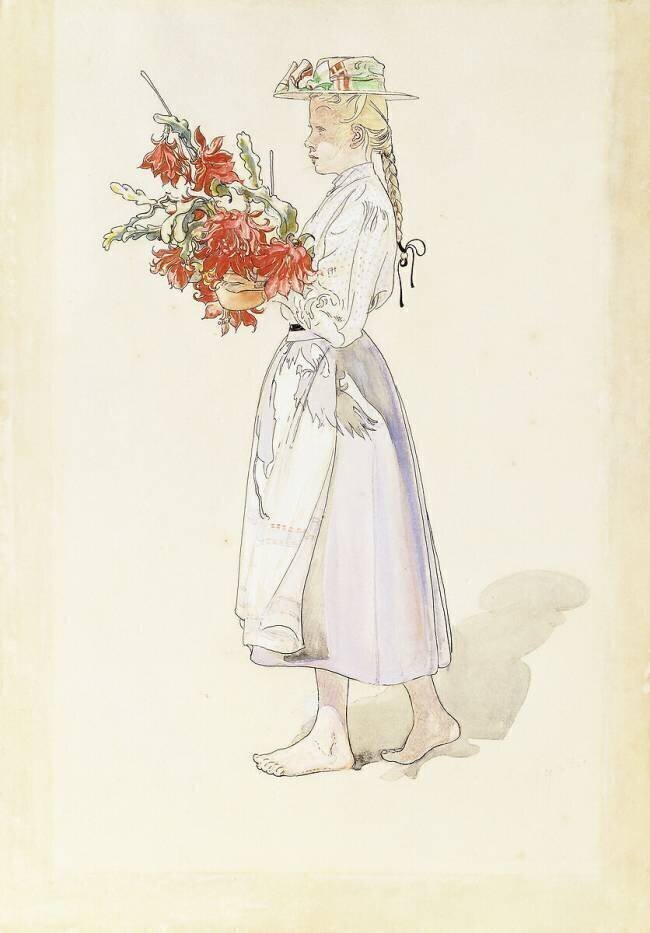 Study for Ute blaser sommarvind Carl Larsson