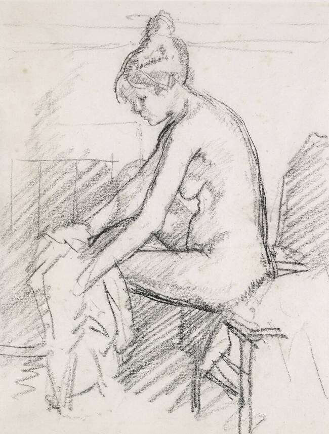 Study of a Nude Female Harold Gilman