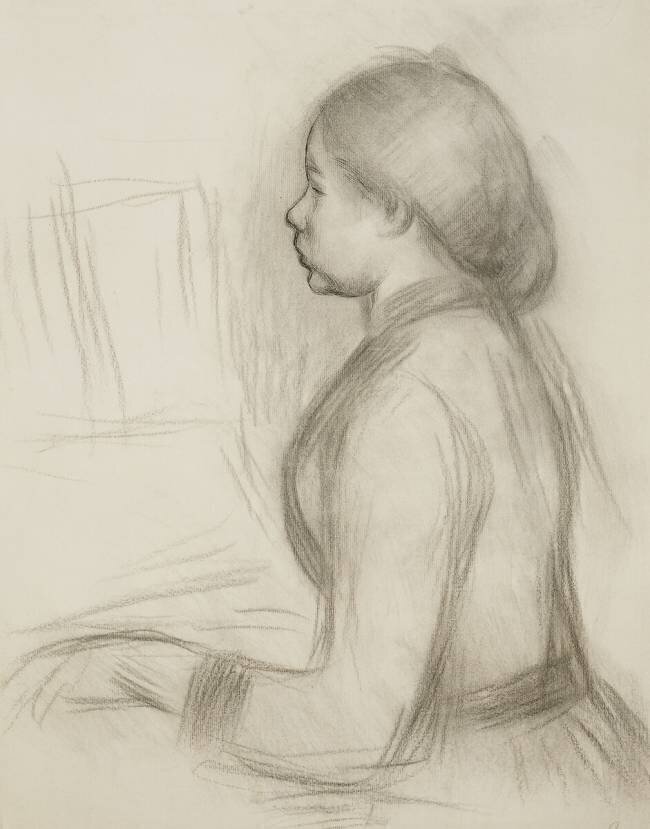 Study of a Young Girl at the Piano Auguste Renoir