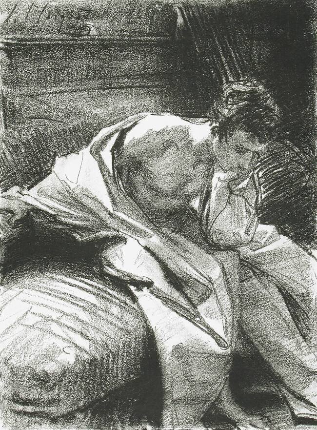 Study of a Young Man Seated John Singer Sargent