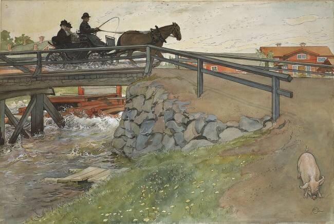The Bridge Carl Larsson