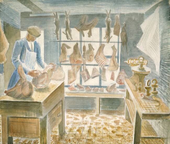 The Butcher's Shop Eric Ravilious