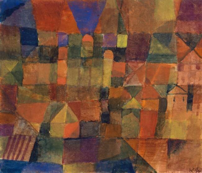 The city of three domes Paul Klee