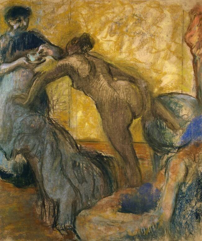 The Cup of Hot Chocolate Edgar Degas