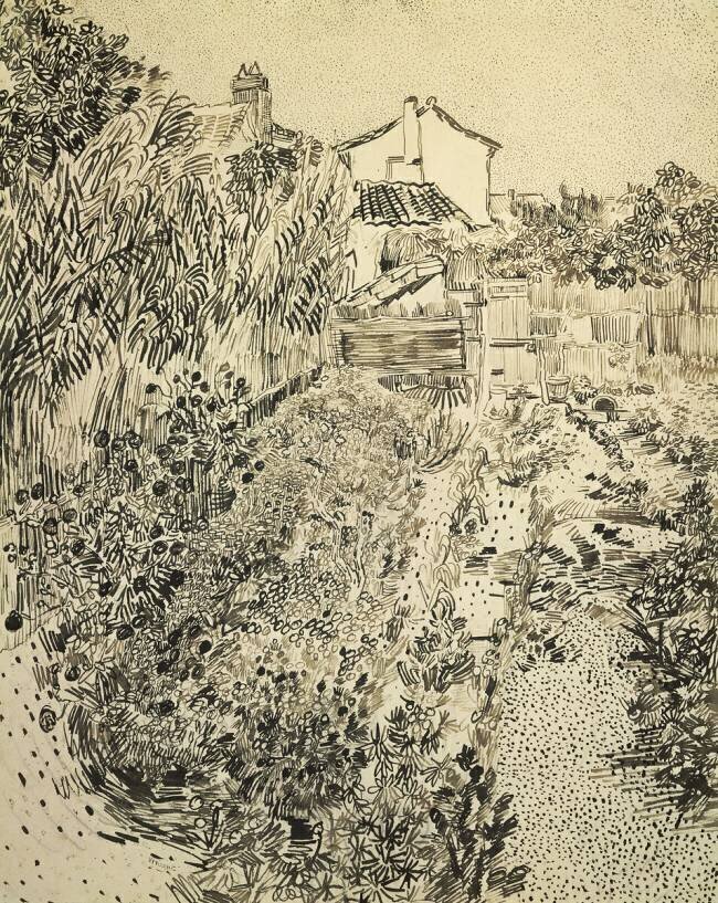 The Flower Garden Vincent van Gogh
