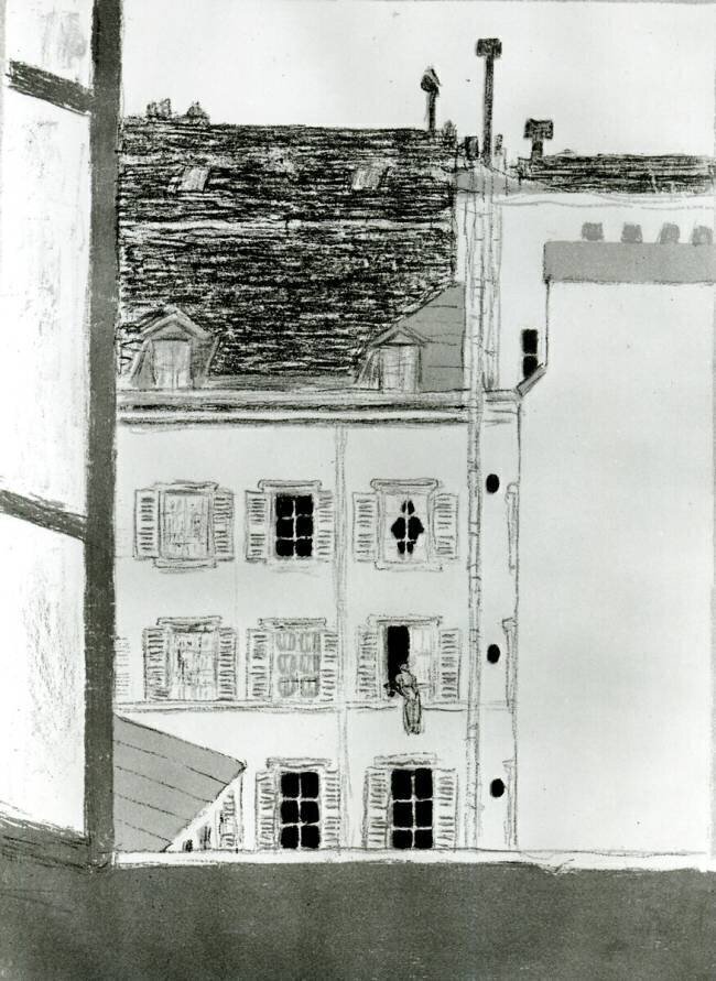 The House in the Courtyard Pierre Bonnard