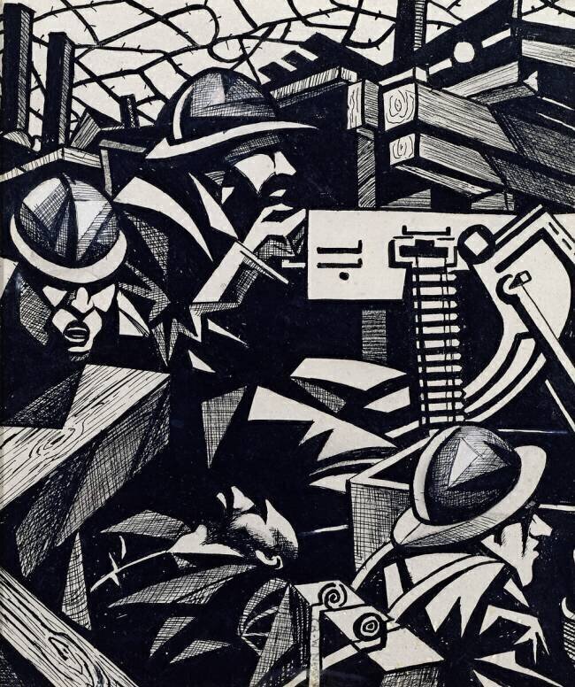 The machine-gun Christopher Nevinson