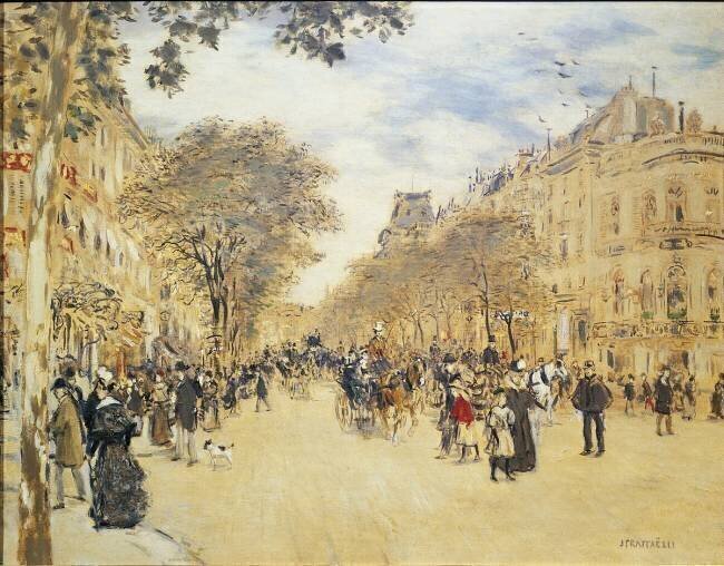 The Pavillon de Hanovre and the Boulevard des Italiens Jean-François Raffaelli