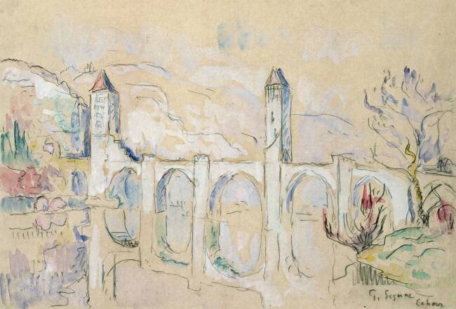 The Pont Valentre, Cahors Paul Signac