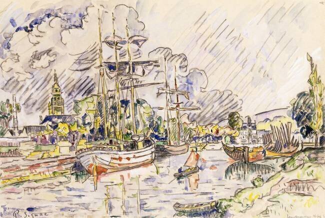 The Port of Landerneau Paul Signac