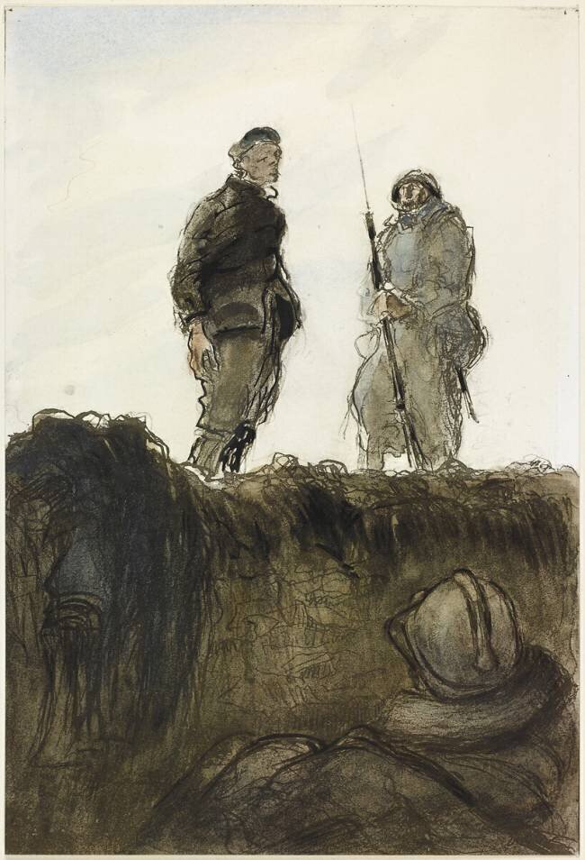 They brought us a Boche who had been hiding under fir branches since the 25th (29th September 1915). George Hugo