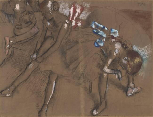 Three Dancers Resting Edgar Degas