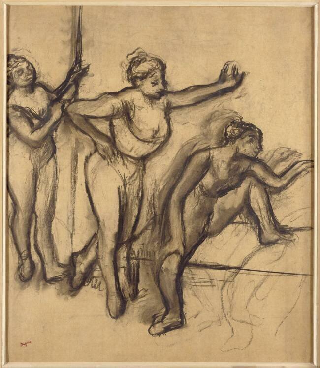 Trois danseuses nues Edgar Degas