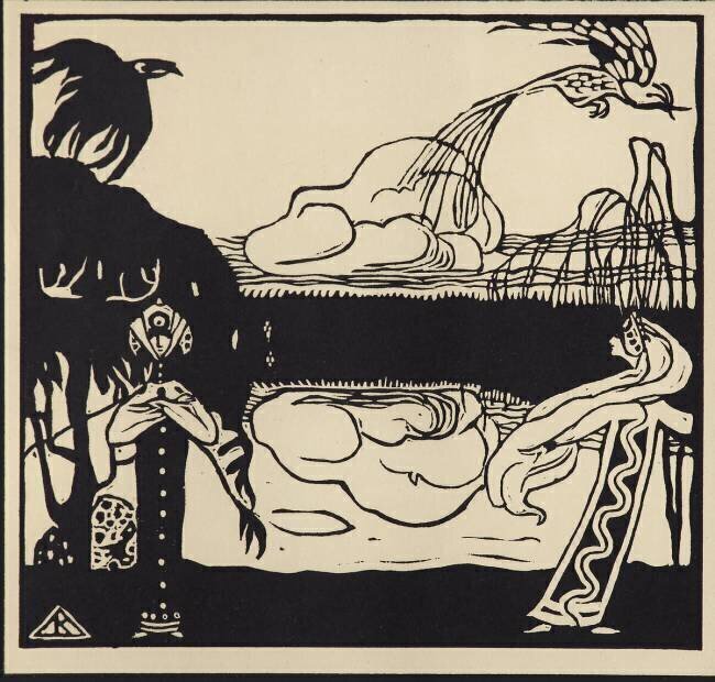 Two Birds Wassily Kandinsky