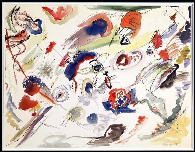 Untitled - First Abstraction Wassily Kandinsky