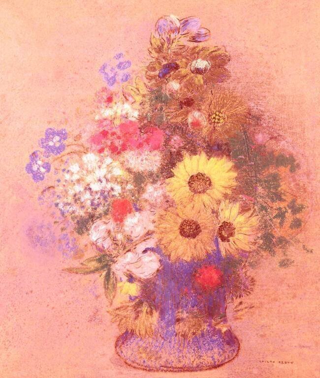 Vase of Flowers Odilon Redon