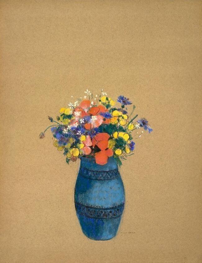 Vase of Flowers Odilon Redon