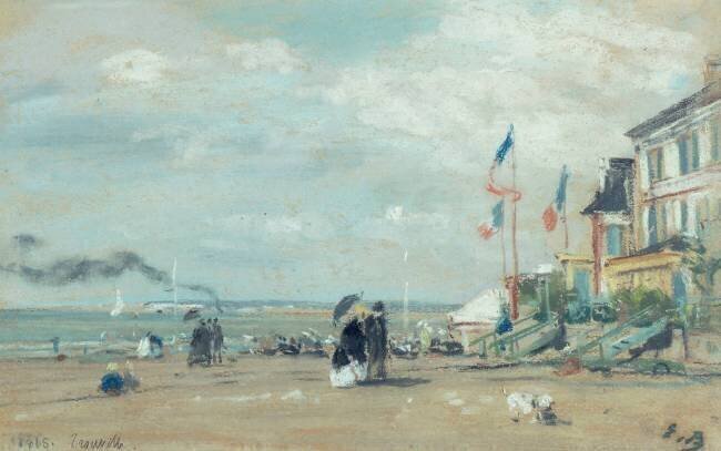 Vue de Trouville Eugène Boudin
