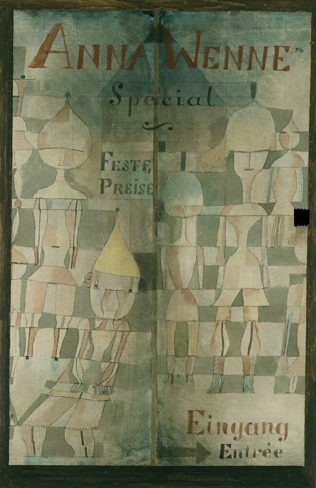 Window Display for Lingerie Paul Klee