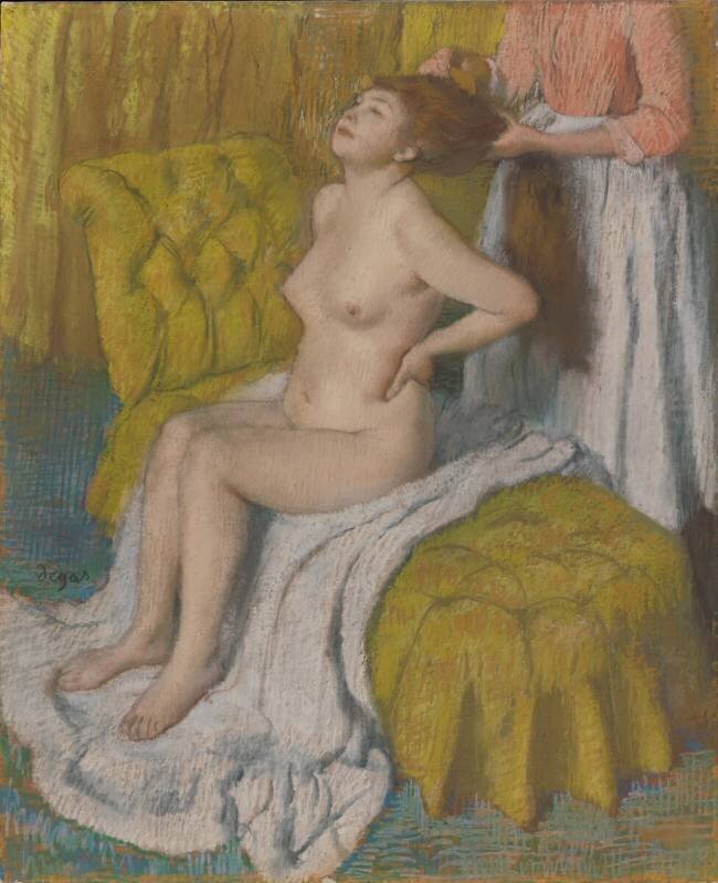 Woman Having Her Hair Combed Edgar Degas
